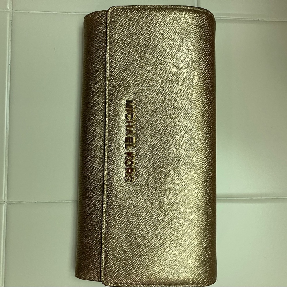 Michael Kors Gold Wallet